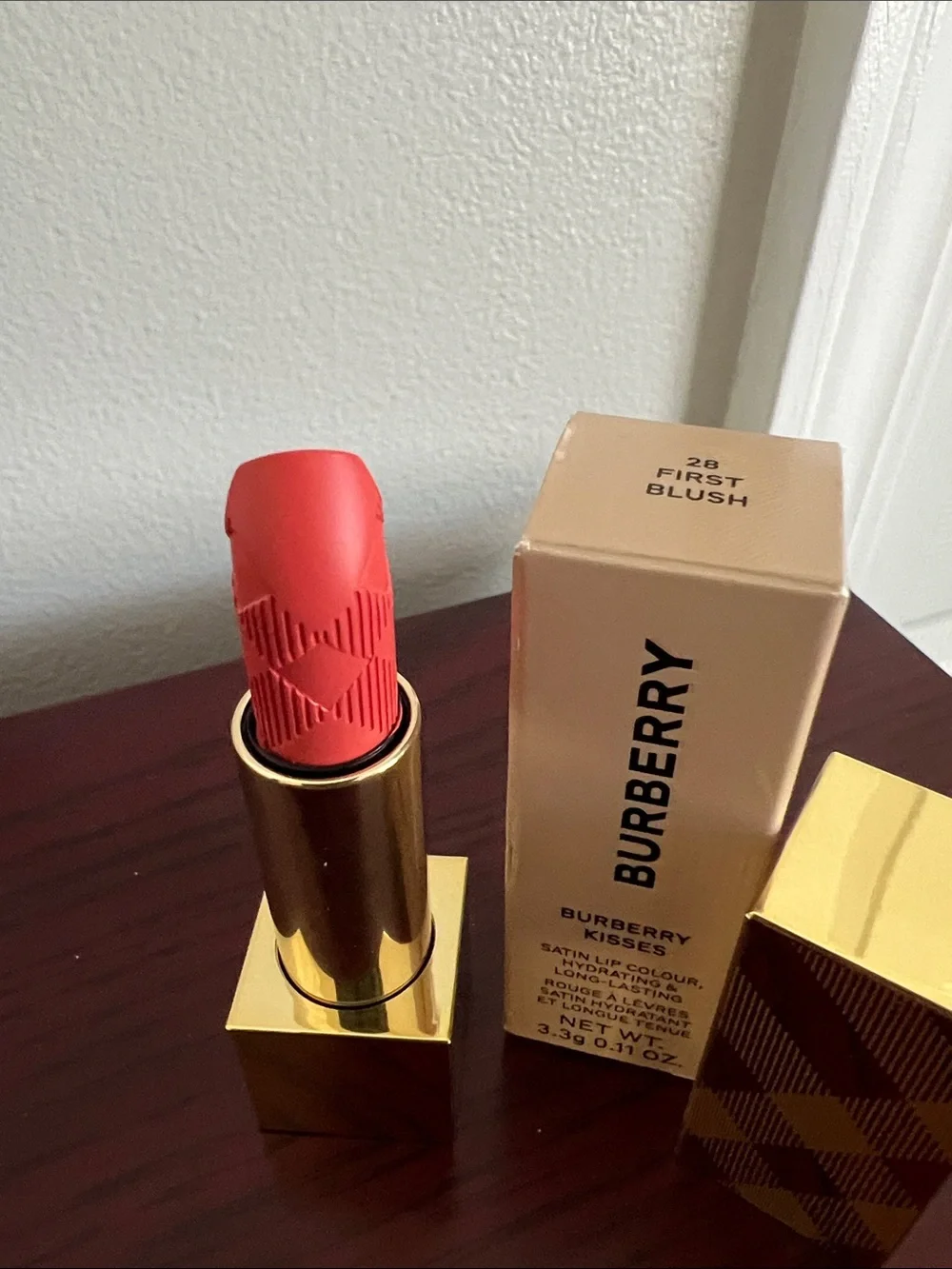 Burberry Kisses Satin Lipstick-First Blush